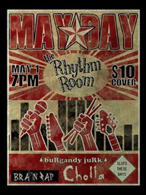buRgandy juRk past show flyeR: 5-1-19 Rhythm Room