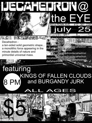 buRgandy juRk past show flyeR: 7-7-04 the eye